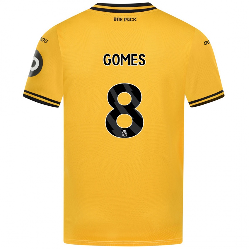 Kinder Joao Gomes #8 Gelb Heimtrikot Trikot 2024/25 T-Shirt