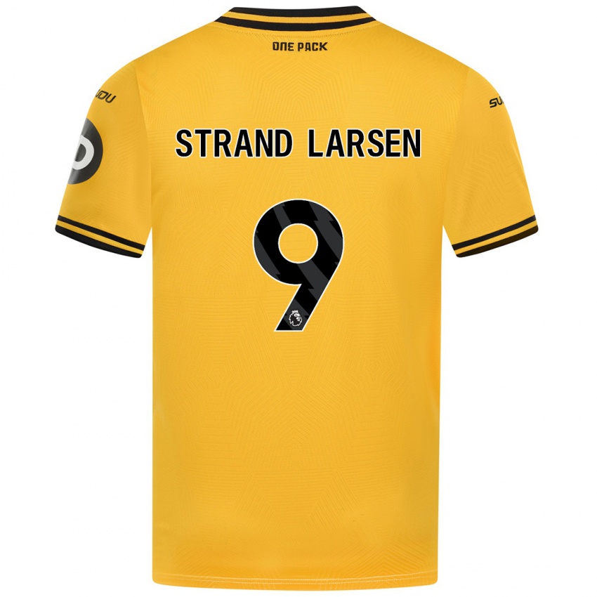 Kinder Jørgen Strand Larsen #9 Gelb Heimtrikot Trikot 2024/25 T-Shirt