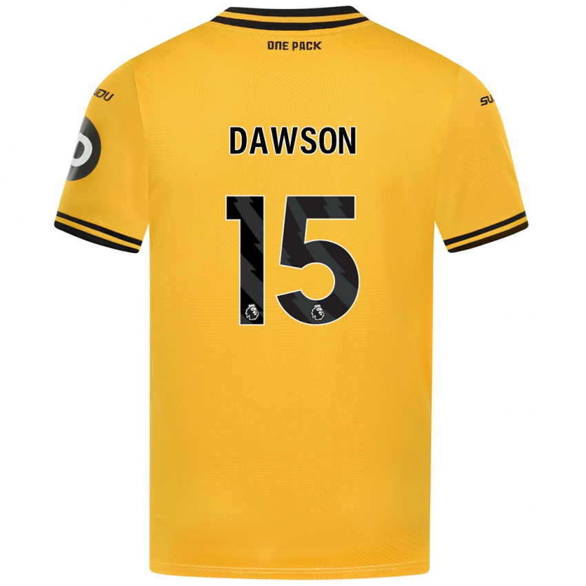 Kinder Craig Dawson #15 Gelb Heimtrikot Trikot 2024/25 T-Shirt