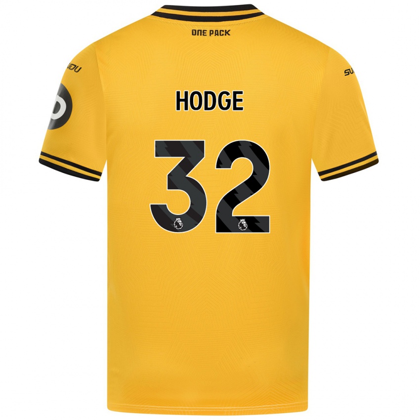 Kinder Joe Hodge #32 Gelb Heimtrikot Trikot 2024/25 T-Shirt