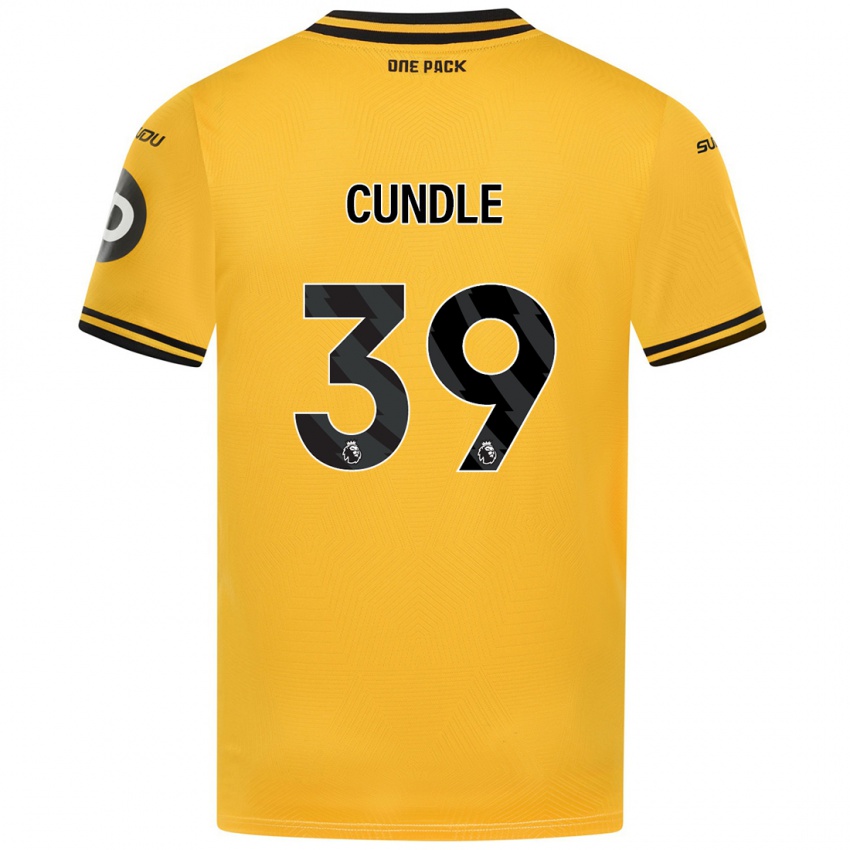 Kinder Luke Cundle #39 Gelb Heimtrikot Trikot 2024/25 T-Shirt