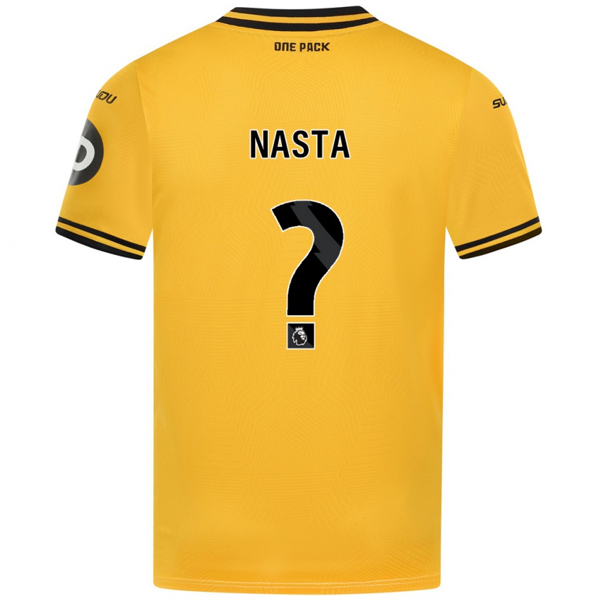 Kinder Arthur Nasta #0 Gelb Heimtrikot Trikot 2024/25 T-Shirt