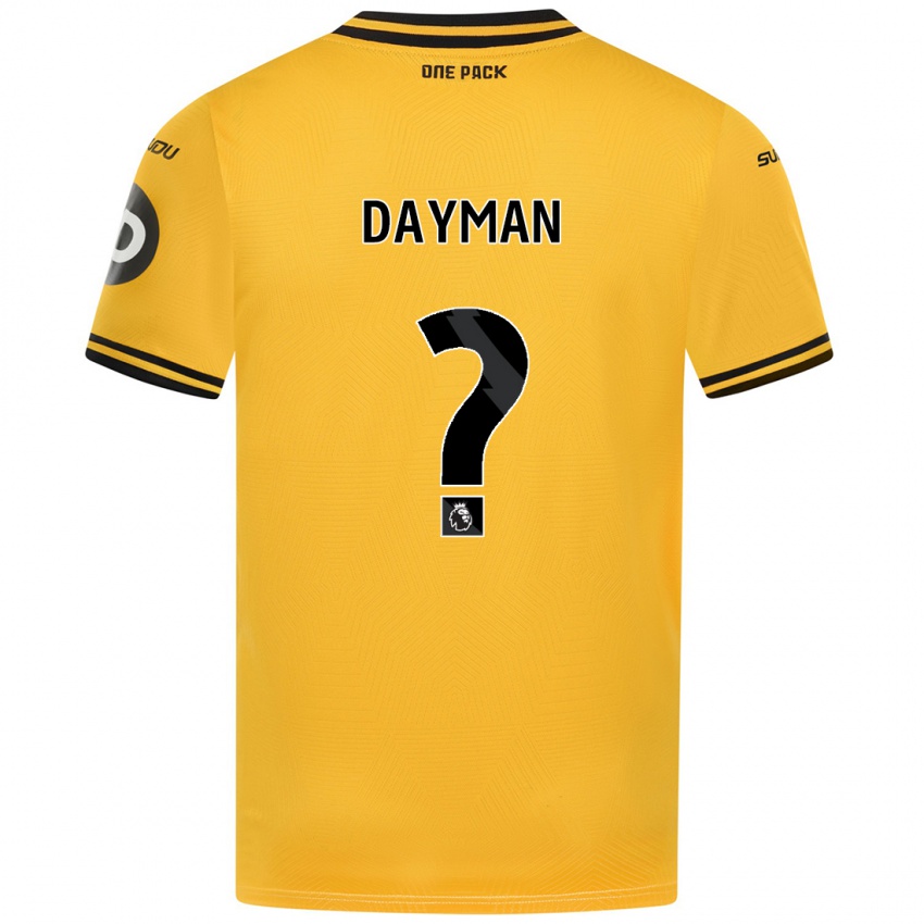 Kinder Myles Dayman #0 Gelb Heimtrikot Trikot 2024/25 T-Shirt