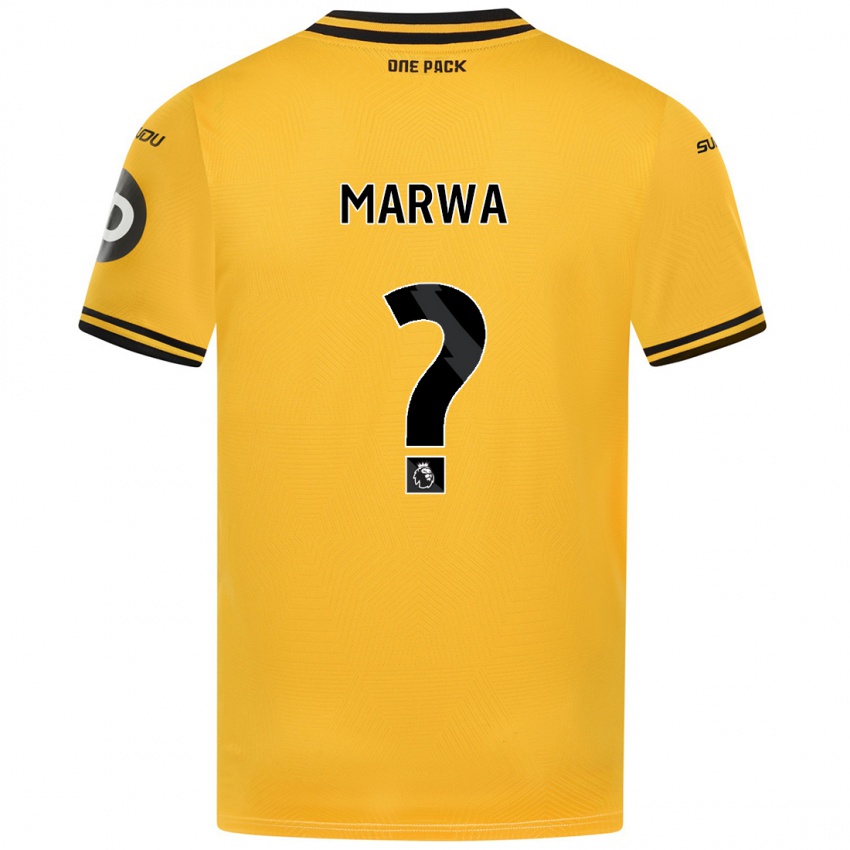 Kinder Bjørn Marwa #0 Gelb Heimtrikot Trikot 2024/25 T-Shirt