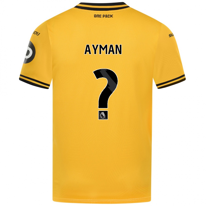 Kinder Alvin Ayman #0 Gelb Heimtrikot Trikot 2024/25 T-Shirt