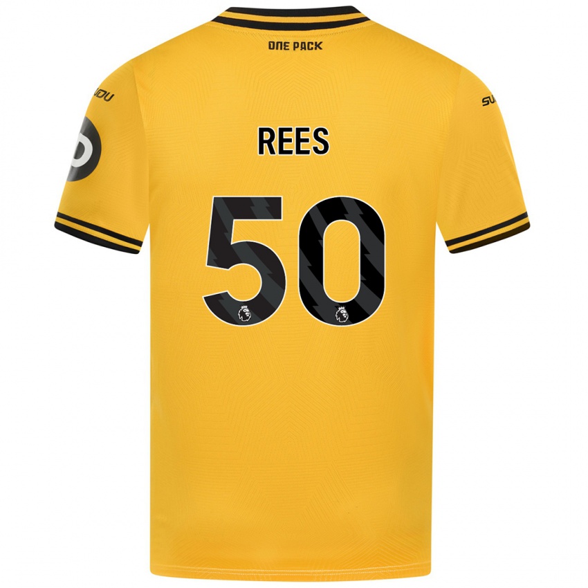 Kinder Mason Rees #50 Gelb Heimtrikot Trikot 2024/25 T-Shirt