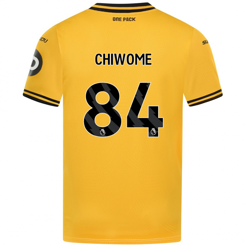 Kinder Leon Chiwome #84 Gelb Heimtrikot Trikot 2024/25 T-Shirt