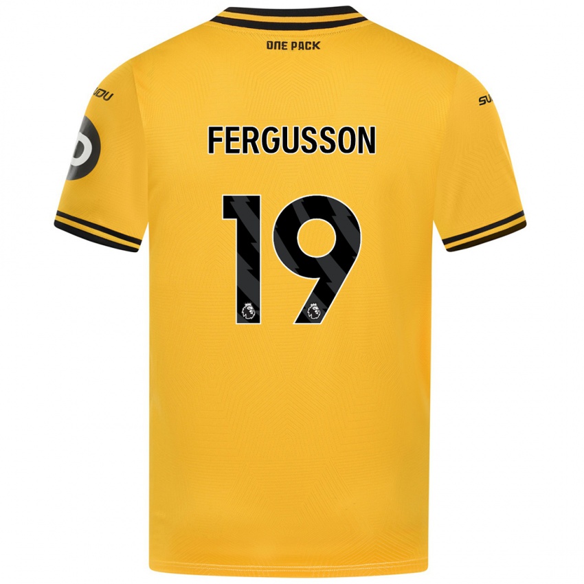 Kinder Liv Fergusson #19 Gelb Heimtrikot Trikot 2024/25 T-Shirt