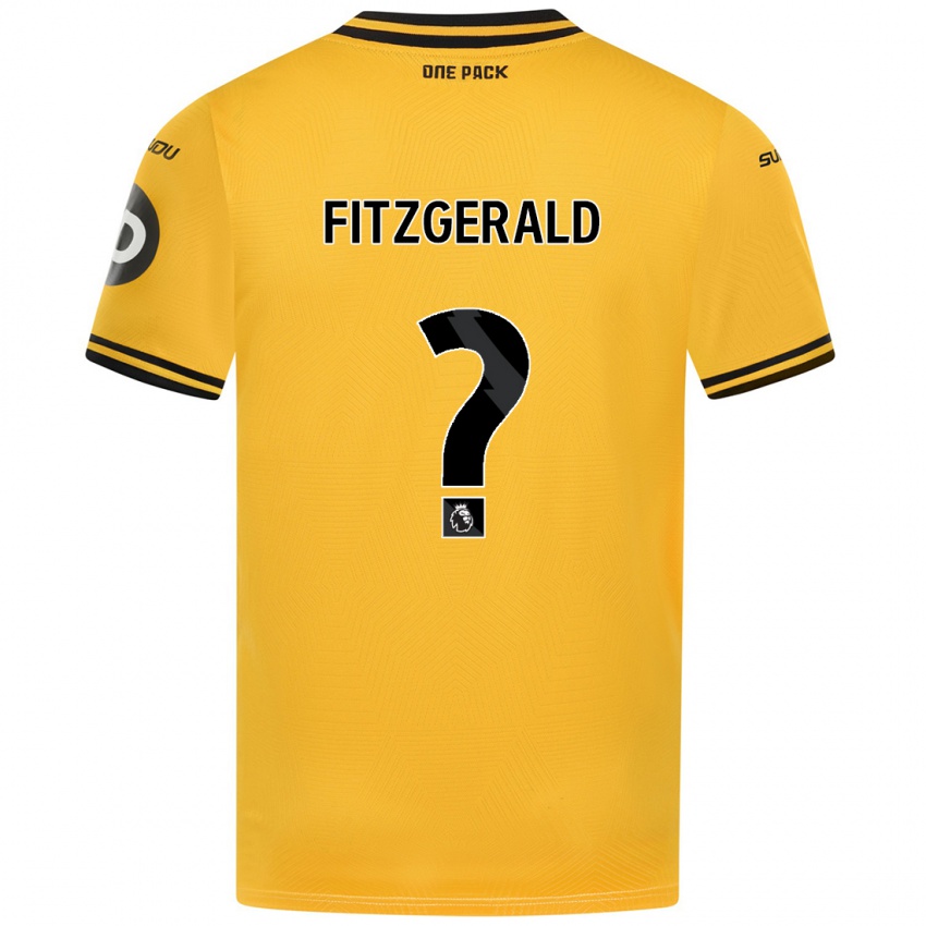 Kinder Kyle Fitzgerald #0 Gelb Heimtrikot Trikot 2024/25 T-Shirt