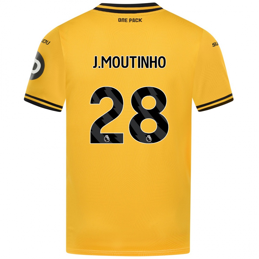 Kinder Joao Moutinho #28 Gelb Heimtrikot Trikot 2024/25 T-Shirt