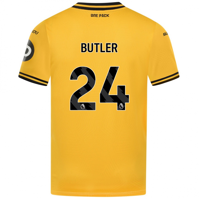 Kinder Elli Butler #24 Gelb Heimtrikot Trikot 2024/25 T-Shirt