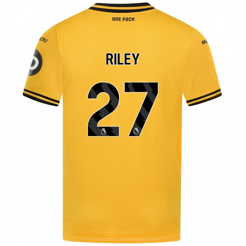 Kinder Lauren Riley #27 Gelb Heimtrikot Trikot 2024/25 T-Shirt