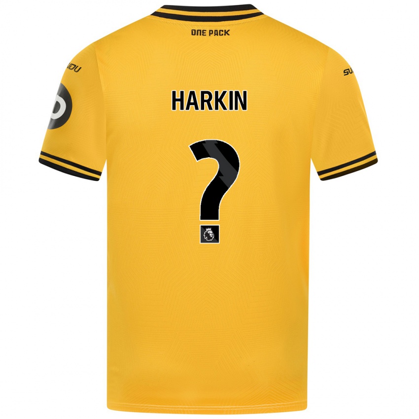 Kinder Lee Harkin #0 Gelb Heimtrikot Trikot 2024/25 T-Shirt