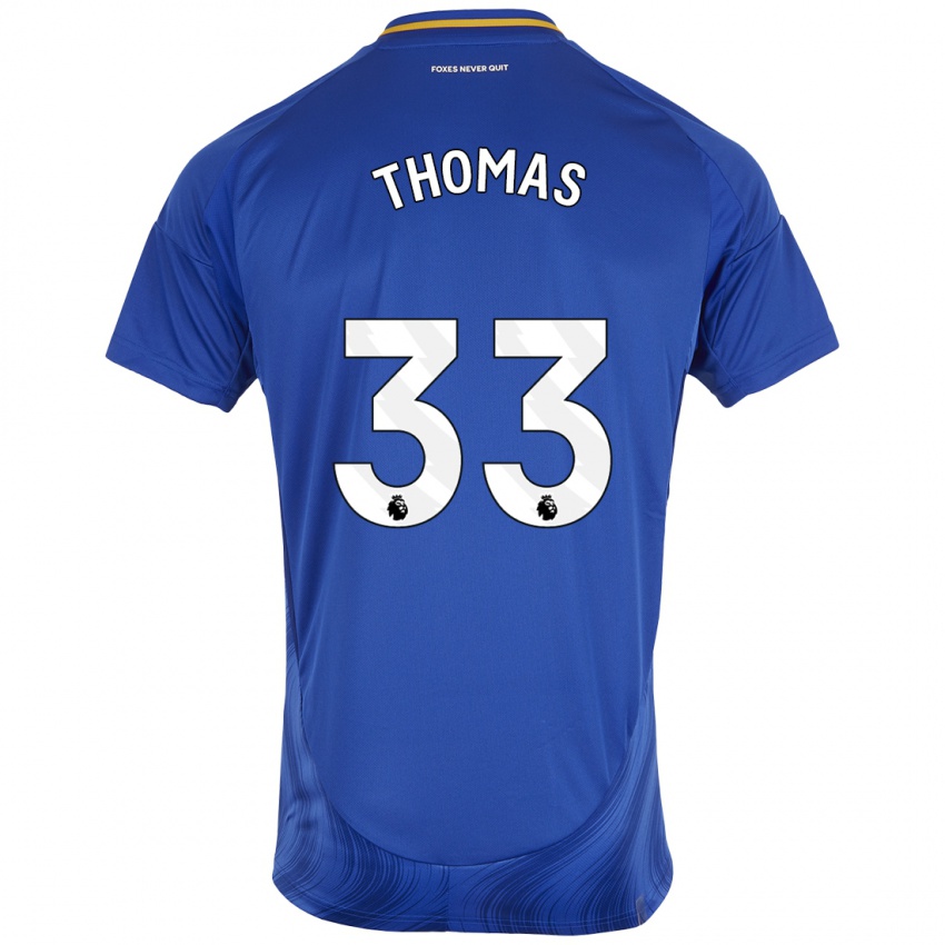 Kinder Luke Thomas #33 Blau Weiß Heimtrikot Trikot 2024/25 T-Shirt