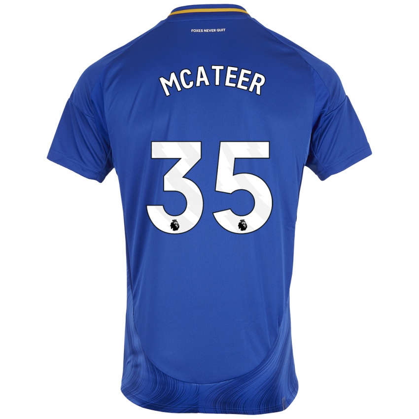 Kinder Kasey Mcateer #35 Blau Weiß Heimtrikot Trikot 2024/25 T-Shirt