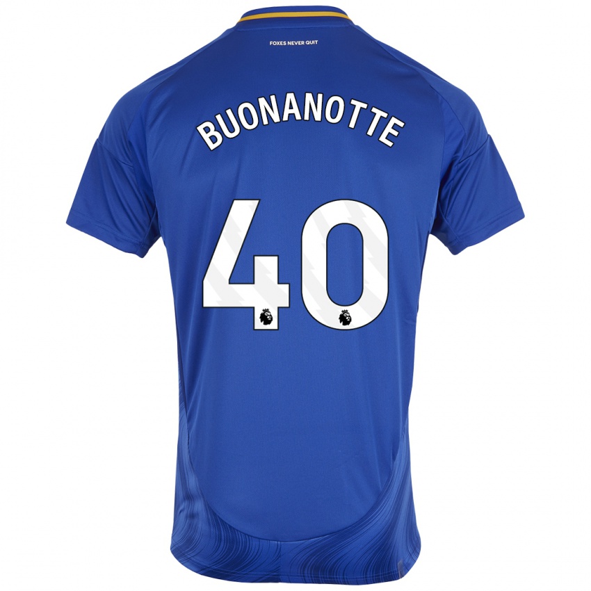 Kinder Facundo Buonanotte #40 Blau Weiß Heimtrikot Trikot 2024/25 T-Shirt