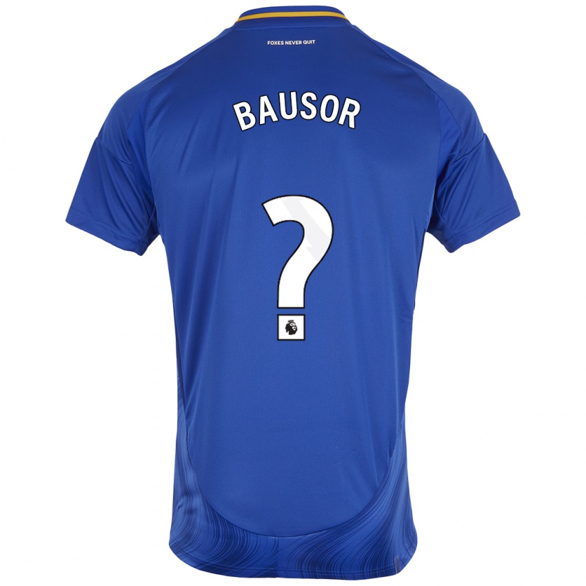 Kinder Stevie Bausor #0 Blau Weiß Heimtrikot Trikot 2024/25 T-Shirt