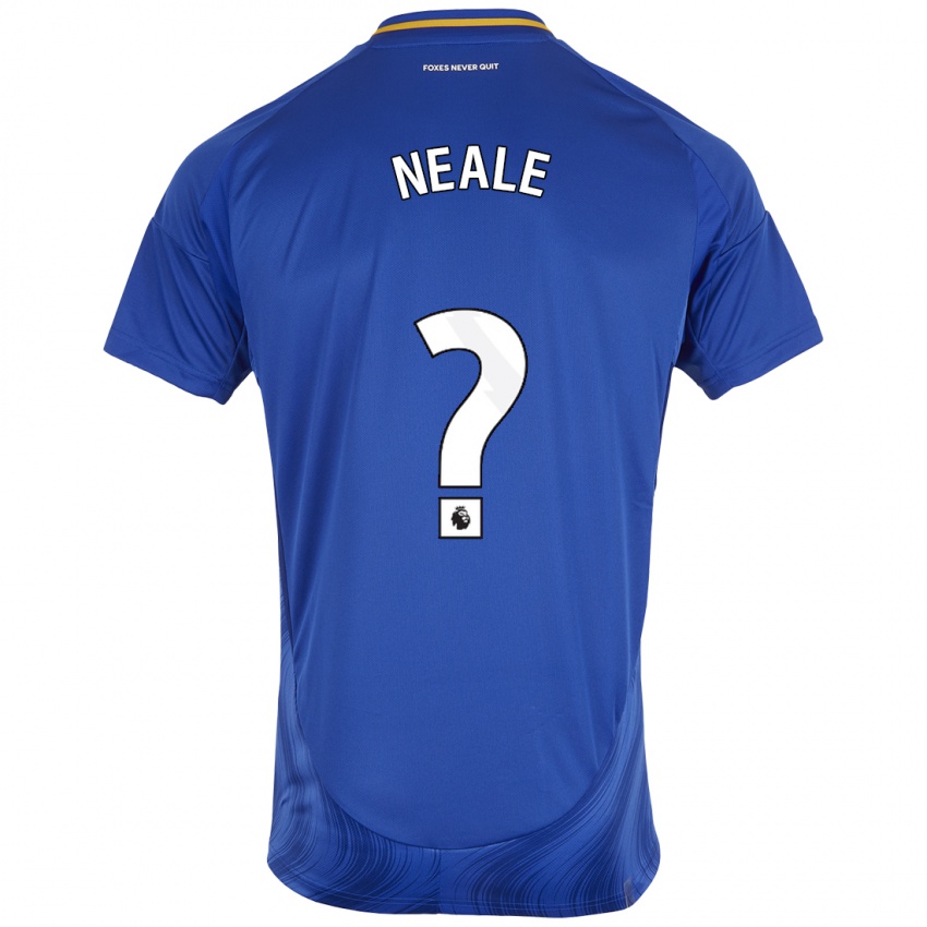 Kinder Tommy Neale #0 Blau Weiß Heimtrikot Trikot 2024/25 T-Shirt