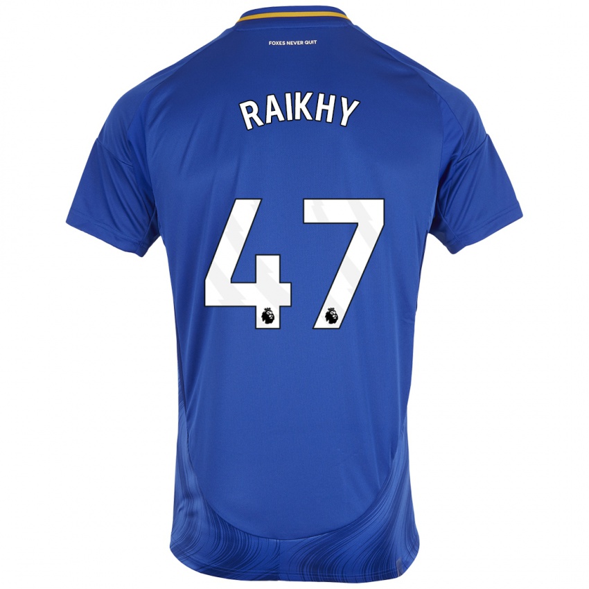 Kinder Arjan Raikhy #47 Blau Weiß Heimtrikot Trikot 2024/25 T-Shirt