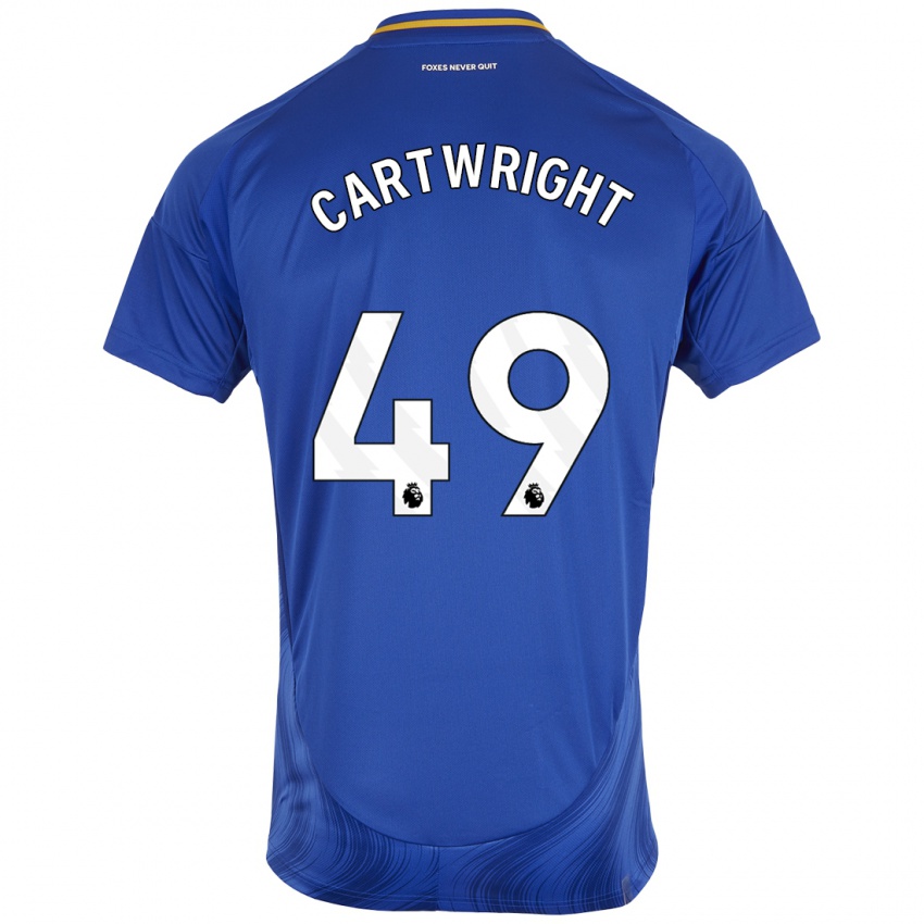 Kinder Henry Cartwright #49 Blau Weiß Heimtrikot Trikot 2024/25 T-Shirt