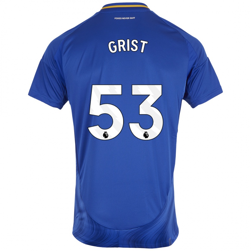 Kinder Ben Grist #53 Blau Weiß Heimtrikot Trikot 2024/25 T-Shirt