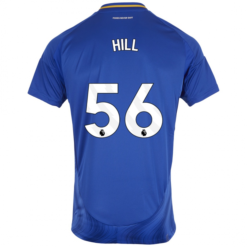 Kinder Deniche Hill #56 Blau Weiß Heimtrikot Trikot 2024/25 T-Shirt