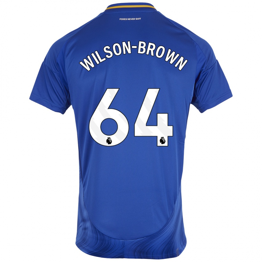 Kinder Thomas Wilson-Brown #64 Blau Weiß Heimtrikot Trikot 2024/25 T-Shirt