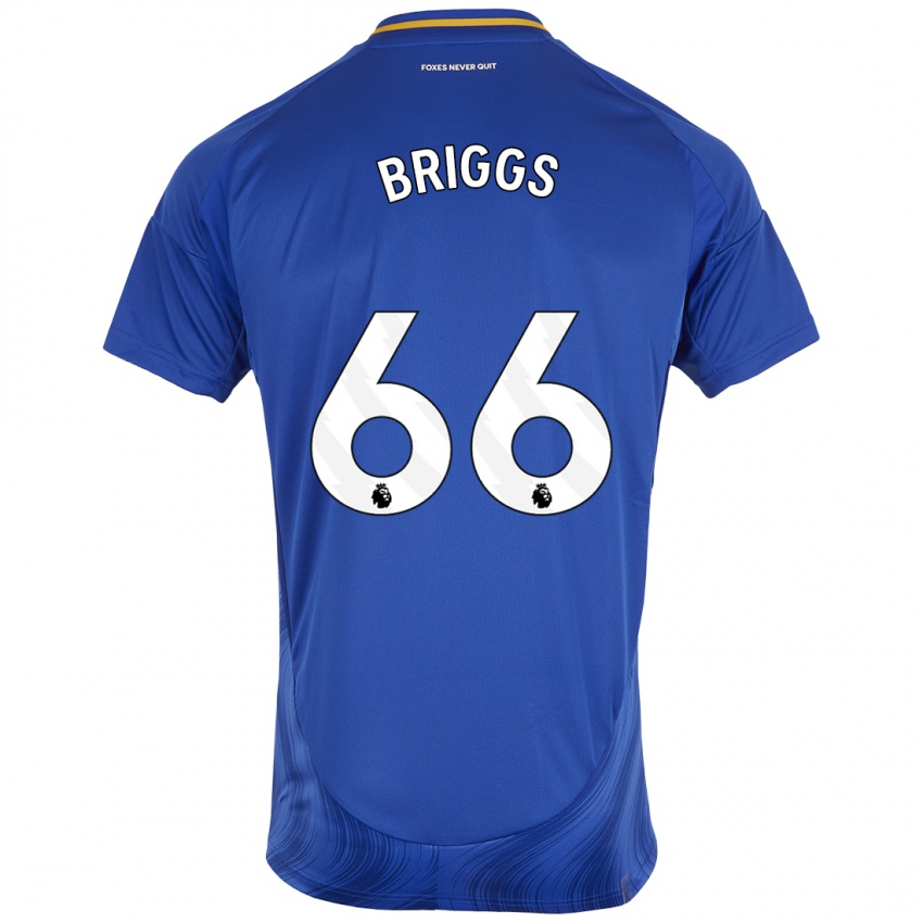 Kinder Logan Briggs #66 Blau Weiß Heimtrikot Trikot 2024/25 T-Shirt