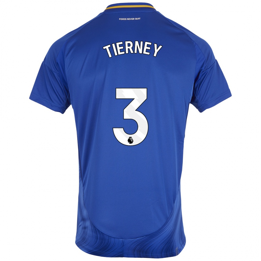 Kinder Sam Tierney #3 Blau Weiß Heimtrikot Trikot 2024/25 T-Shirt