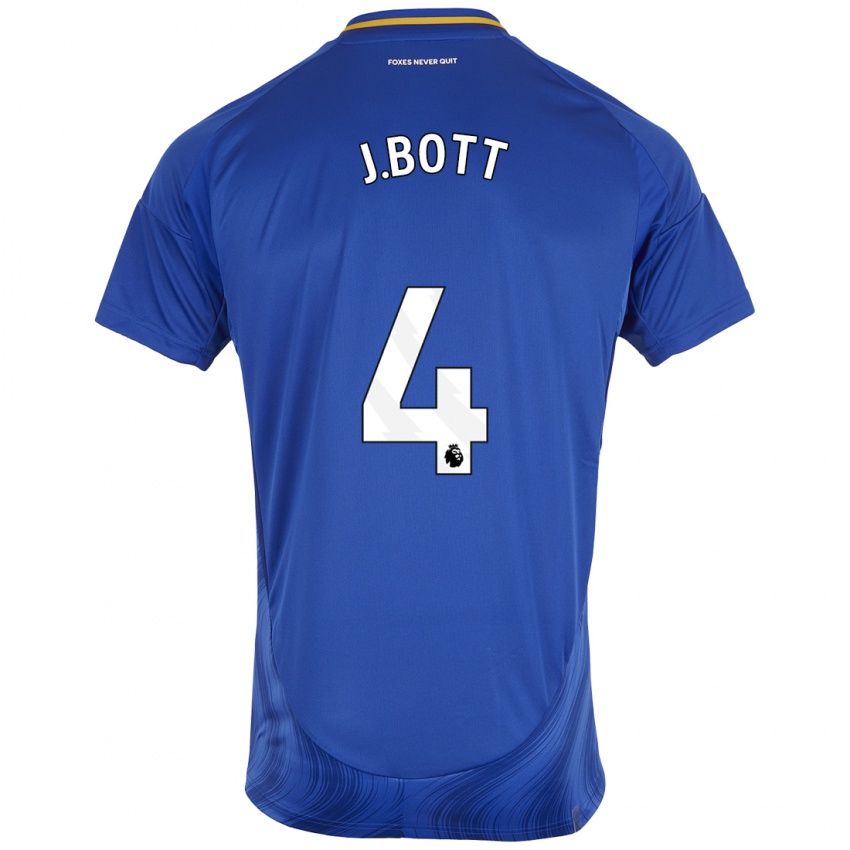 Kinder C. J. Bott #4 Blau Weiß Heimtrikot Trikot 2024/25 T-Shirt