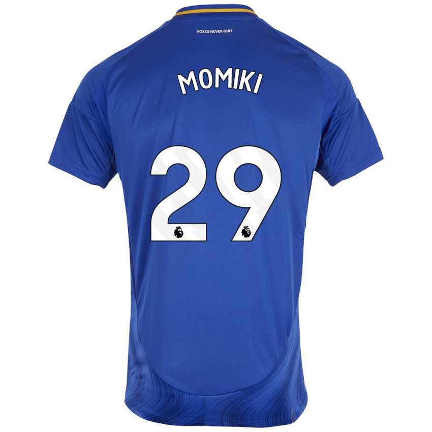 Kinder Yuka Momiki #29 Blau Weiß Heimtrikot Trikot 2024/25 T-Shirt