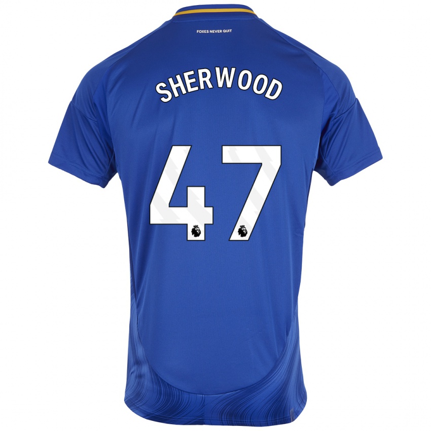 Kinder Simone Sherwood #47 Blau Weiß Heimtrikot Trikot 2024/25 T-Shirt