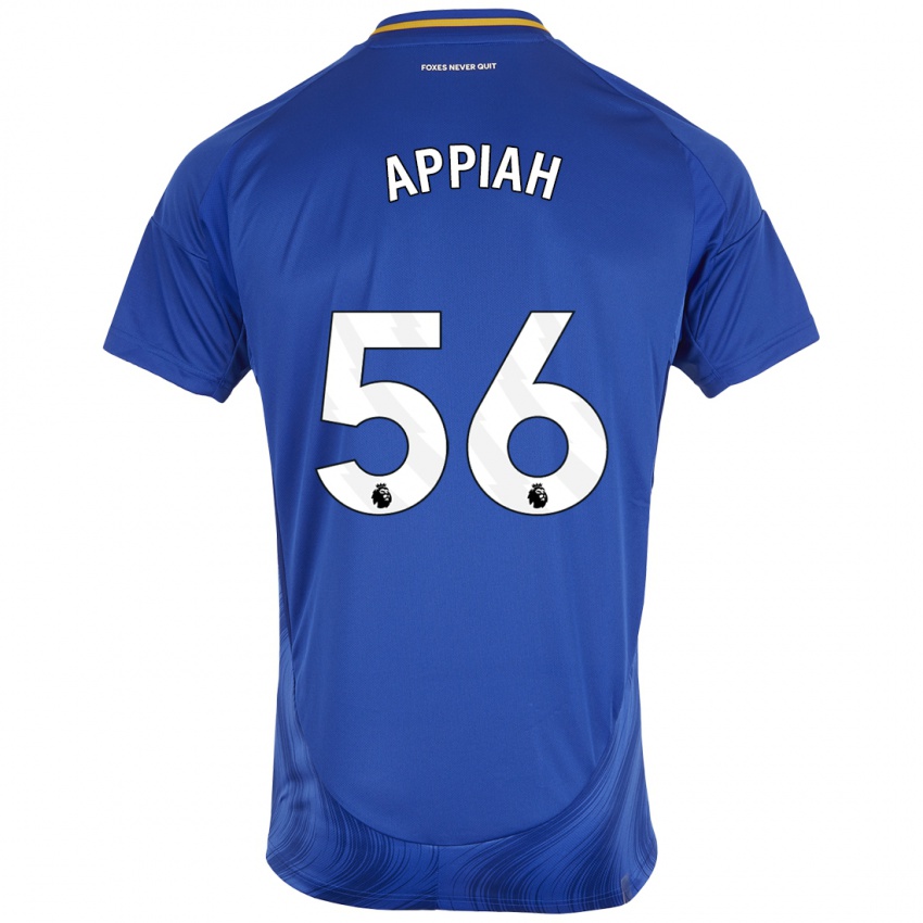 Kinder Paul Appiah #56 Blau Weiß Heimtrikot Trikot 2024/25 T-Shirt