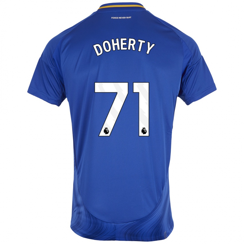 Kinder Arlo Doherty #71 Blau Weiß Heimtrikot Trikot 2024/25 T-Shirt