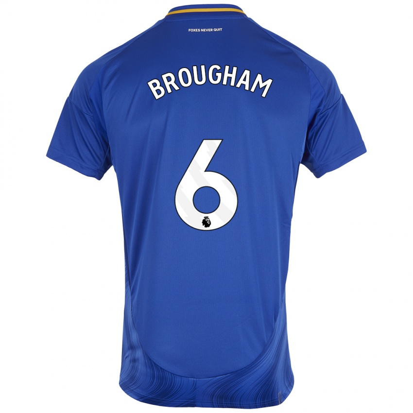 Kinder Georgia Brougham #6 Blau Weiß Heimtrikot Trikot 2024/25 T-Shirt