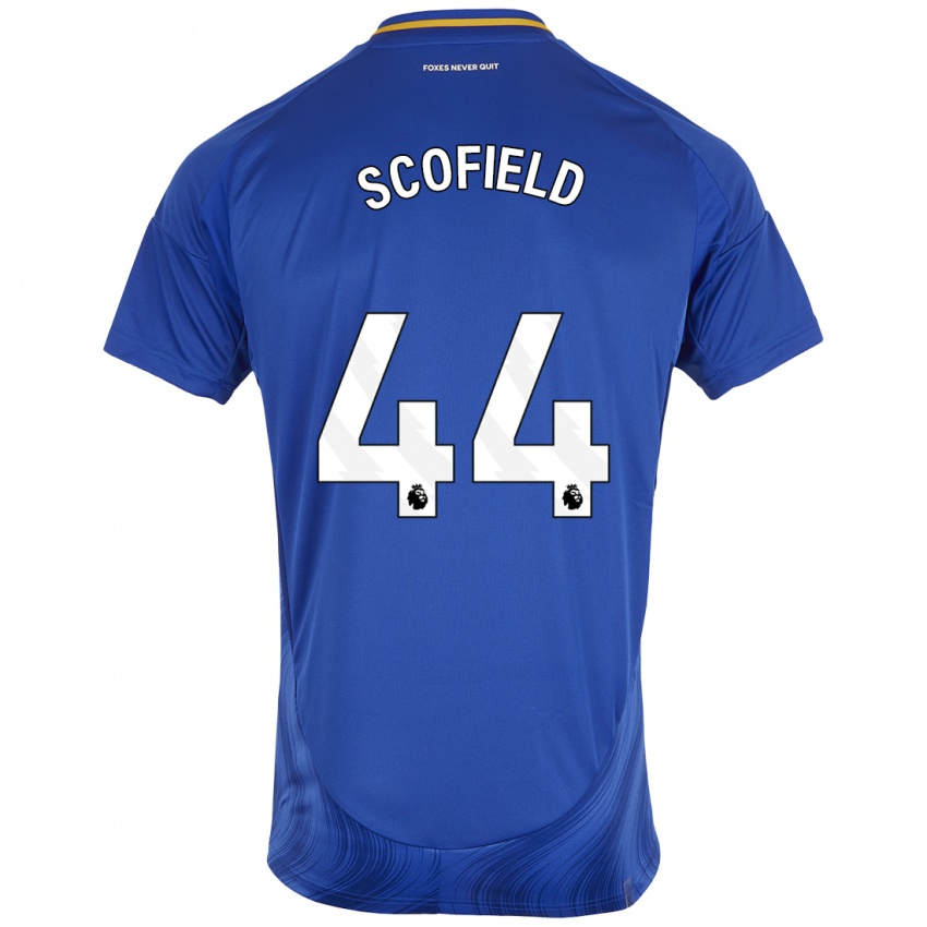 Kinder Connie Scofield #44 Blau Weiß Heimtrikot Trikot 2024/25 T-Shirt