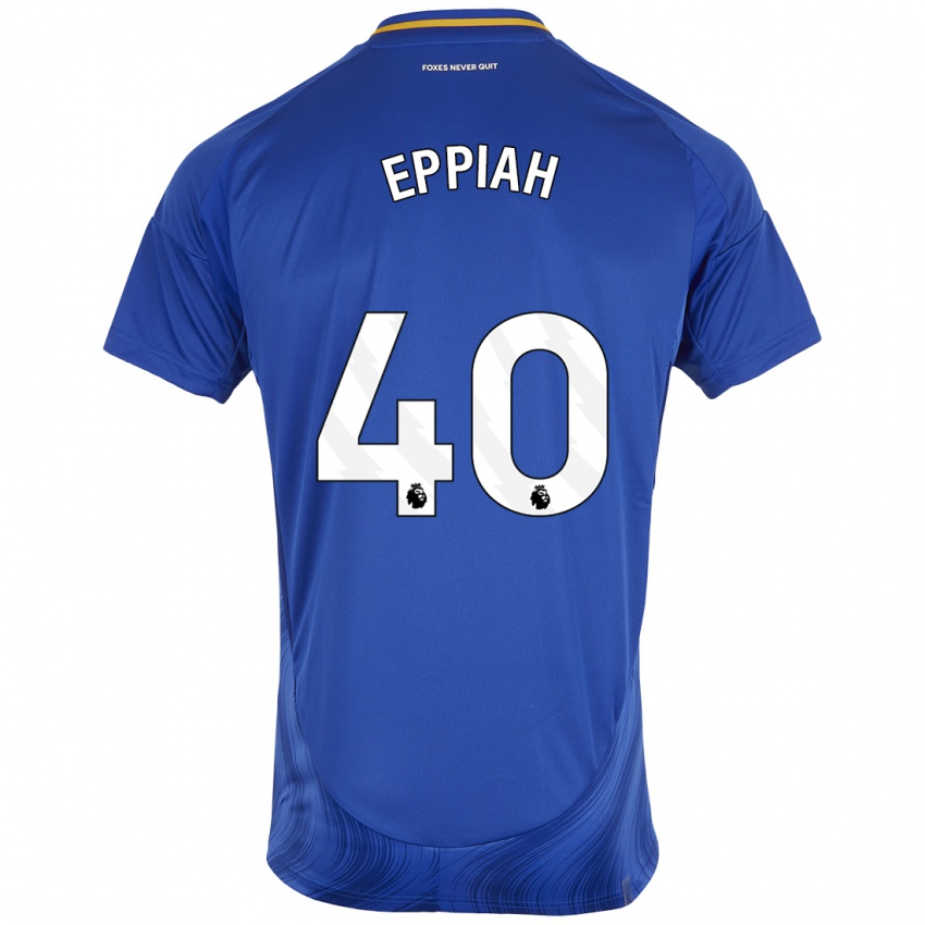 Kinder Josh Eppiah #40 Blau Weiß Heimtrikot Trikot 2024/25 T-Shirt