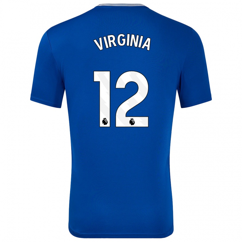 Kinder João Virgínia #12 Blau Mit Heimtrikot Trikot 2024/25 T-Shirt