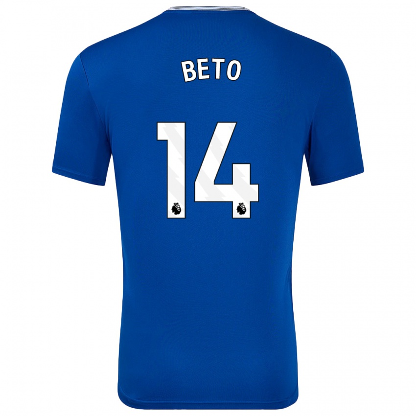 Kinder Beto #14 Blau Mit Heimtrikot Trikot 2024/25 T-Shirt