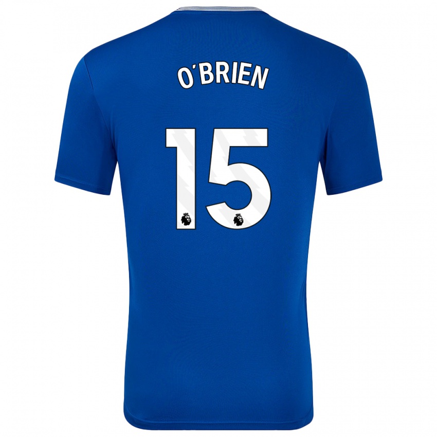 Kinder Jake O'brien #15 Blau Mit Heimtrikot Trikot 2024/25 T-Shirt