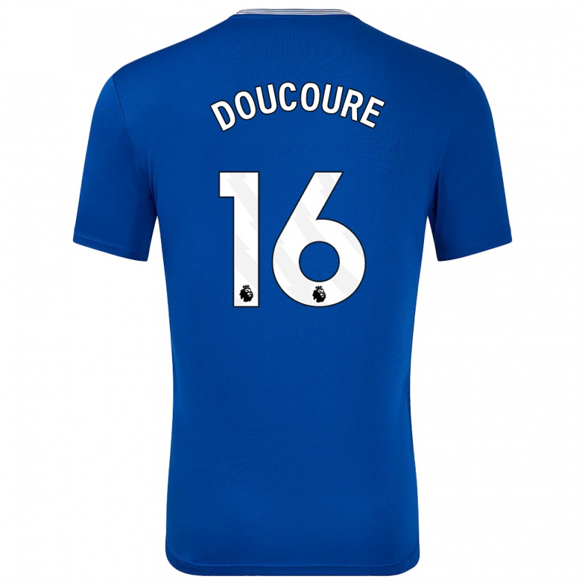 Kinder Abdoulaye Doucouré #16 Blau Mit Heimtrikot Trikot 2024/25 T-Shirt