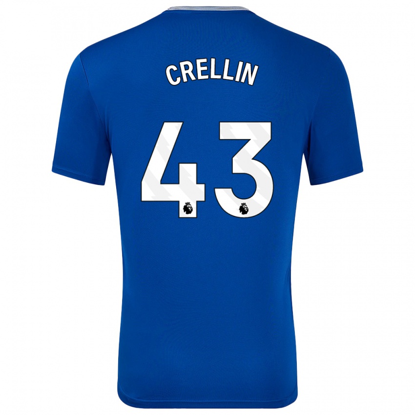 Kinder Billy Crellin #43 Blau Mit Heimtrikot Trikot 2024/25 T-Shirt