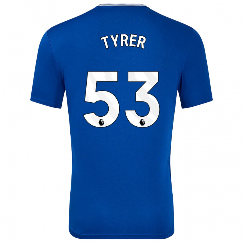 Kinder Harry Tyrer #53 Blau Mit Heimtrikot Trikot 2024/25 T-Shirt