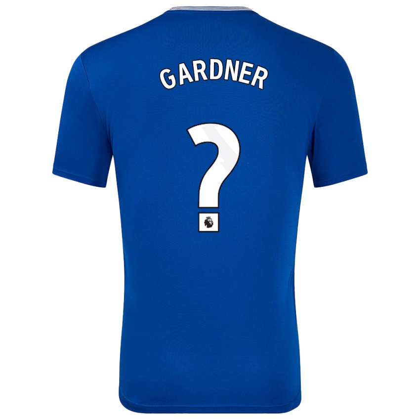 Kinder Luis Gardner #0 Blau Mit Heimtrikot Trikot 2024/25 T-Shirt