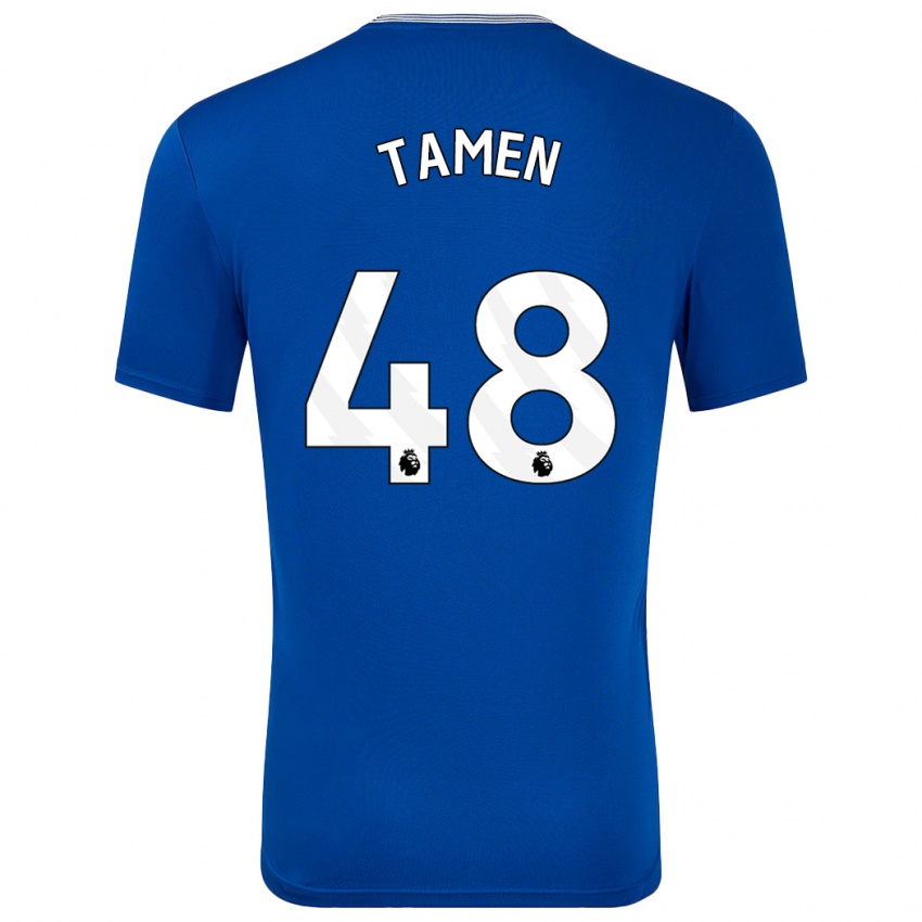 Kinder William Tamen #48 Blau Mit Heimtrikot Trikot 2024/25 T-Shirt