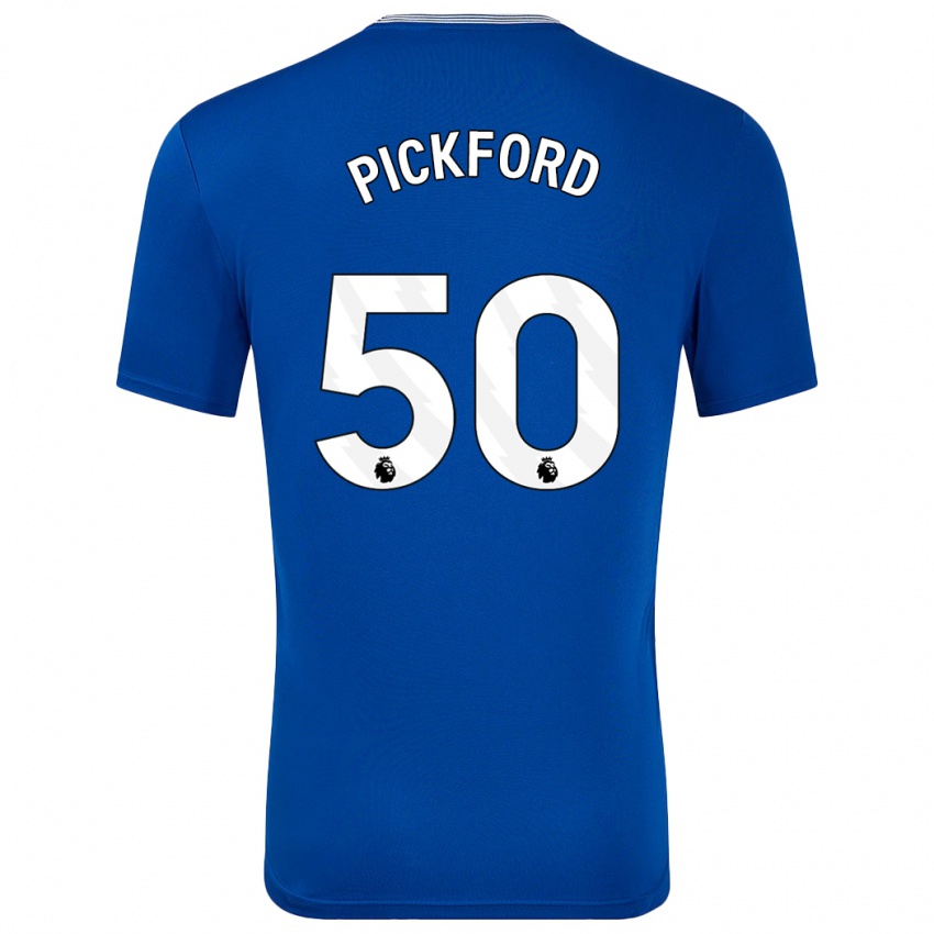 Kinder George Pickford #50 Blau Mit Heimtrikot Trikot 2024/25 T-Shirt