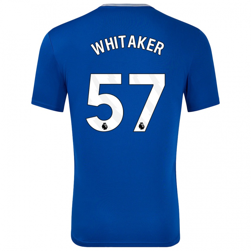 Kinder Charlie Whitaker #57 Blau Mit Heimtrikot Trikot 2024/25 T-Shirt