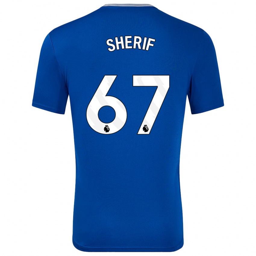 Kinder Martin Sherif #67 Blau Mit Heimtrikot Trikot 2024/25 T-Shirt