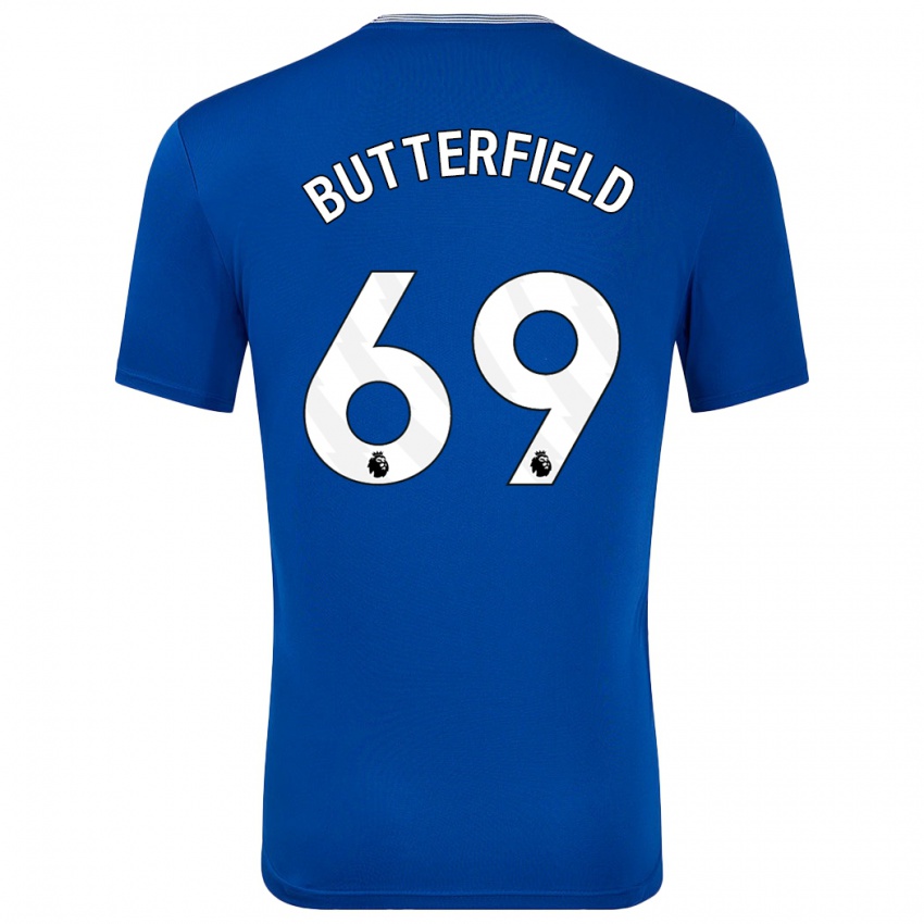 Kinder Luke Butterfield #69 Blau Mit Heimtrikot Trikot 2024/25 T-Shirt