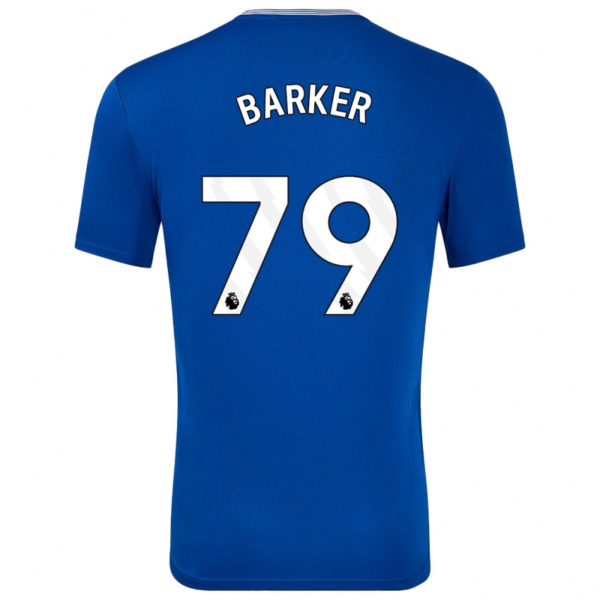 Kinder Owen Barker #79 Blau Mit Heimtrikot Trikot 2024/25 T-Shirt